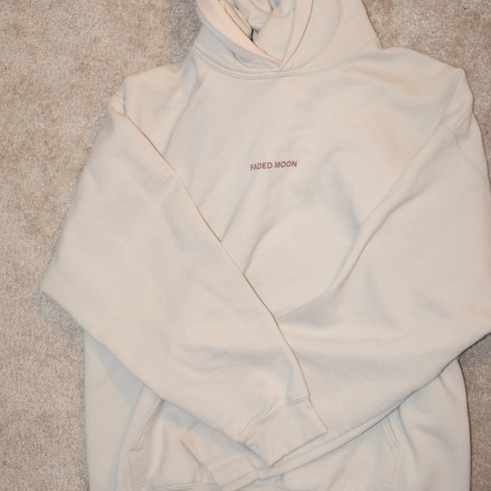 Faded Moon Cream Hoodie